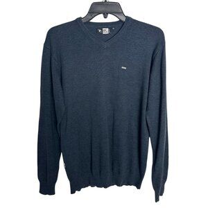 Rip Curl men's V-neck sweater Navy 100% Cotton Size M Slim Fit